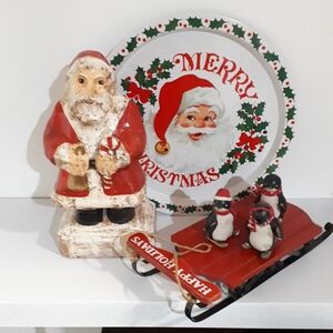 Lot Of 6 Christmas Decor..Vintage, Vintage Inspired